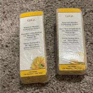 GiGi Small Natural Muslin Epilating Strips 200 Strips NIB NWT
